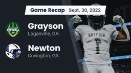 Recap: Grayson  vs. Newton  2022