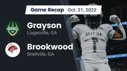 Recap: Grayson  vs. Brookwood  2022