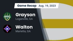 Recap: Grayson  vs. Walton  2023