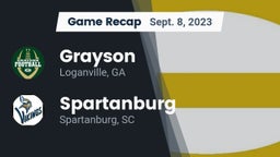 Recap: Grayson  vs. Spartanburg  2023