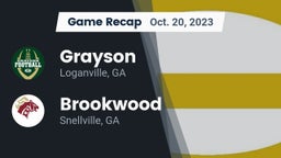 Recap: Grayson  vs. Brookwood  2023
