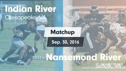 Matchup: Indian River vs. Nansemond River  2016