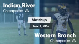 Matchup: Indian River vs. Western Branch  2016