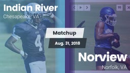 Matchup: Indian River vs. Norview  2018