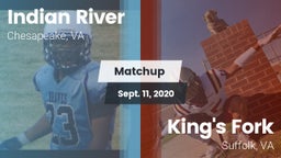 Matchup: Indian River vs. King's Fork  2020