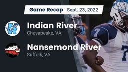 Recap: Indian River  vs. Nansemond River  2022