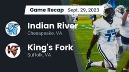Recap: Indian River  vs. King's Fork  2023