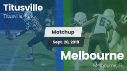 Matchup: Titusville High vs. Melbourne  2019