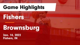 Fishers  vs Brownsburg  Game Highlights - Jan. 14, 2022