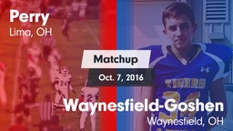 Matchup: Perry vs. Waynesfield-Goshen  2016