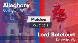 Matchup: Alleghany vs. Lord Botetourt  2016