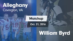 Matchup: Alleghany vs. William Byrd  2016
