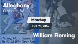Matchup: Alleghany vs. William Fleming  2016
