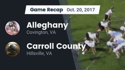Recap: Alleghany  vs. Carroll County  2017