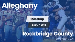 Matchup: Alleghany vs. Rockbridge County  2018