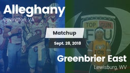 Matchup: Alleghany vs. Greenbrier East  2018