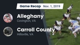 Recap: Alleghany  vs. Carroll County  2019