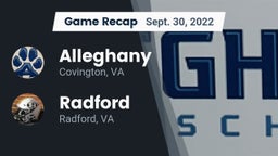 Recap: Alleghany  vs. Radford  2022