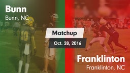 Matchup: Bunn vs. Franklinton  2016