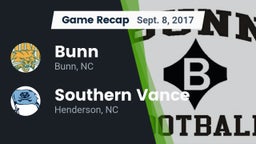 Recap: Bunn  vs. Southern Vance  2017