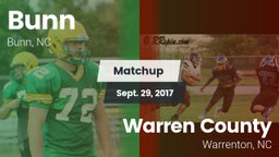 Matchup: Bunn vs. Warren County  2017