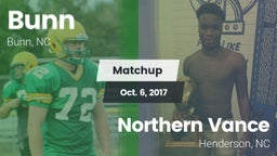 Matchup: Bunn vs. Northern Vance  2017