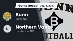 Recap: Bunn  vs. Northern Vance  2017