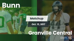 Matchup: Bunn vs. Granville Central  2017