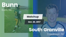 Matchup: Bunn vs. South Granville  2017