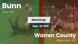 Matchup: Bunn vs. Warren County  2018