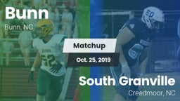 Matchup: Bunn vs. South Granville  2019