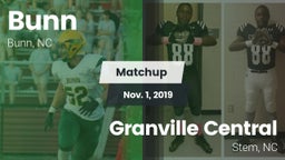 Matchup: Bunn vs. Granville Central  2019