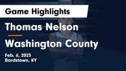 Thomas Nelson  vs Washington County  Game Highlights - Feb. 6, 2023