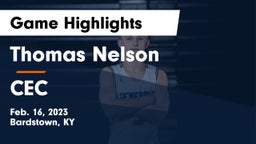 Thomas Nelson  vs CEC Game Highlights - Feb. 16, 2023