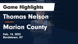 Thomas Nelson  vs Marion County  Game Highlights - Feb. 14, 2023