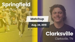 Matchup: Springfield vs. Clarksville  2018