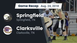 Recap: Springfield  vs. Clarksville  2018