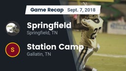 Recap: Springfield  vs. Station Camp 2018
