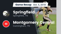 Recap: Springfield  vs. Montgomery Central  2018