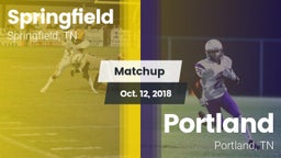 Matchup: Springfield vs. Portland  2018