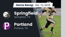 Recap: Springfield  vs. Portland  2018