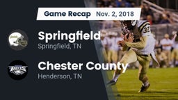 Recap: Springfield  vs. Chester County  2018