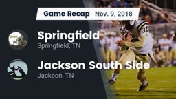 Recap: Springfield  vs. Jackson South Side  2018