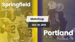 Matchup: Springfield vs. Portland  2019