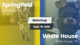 Matchup: Springfield vs. White House  2020