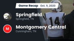 Recap: Springfield  vs. Montgomery Central  2020