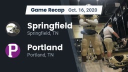 Recap: Springfield  vs. Portland  2020