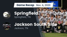 Recap: Springfield  vs. Jackson South Side  2020
