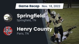 Recap: Springfield  vs. Henry County  2022