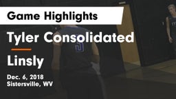 Tyler Consolidated  vs Linsly  Game Highlights - Dec. 6, 2018